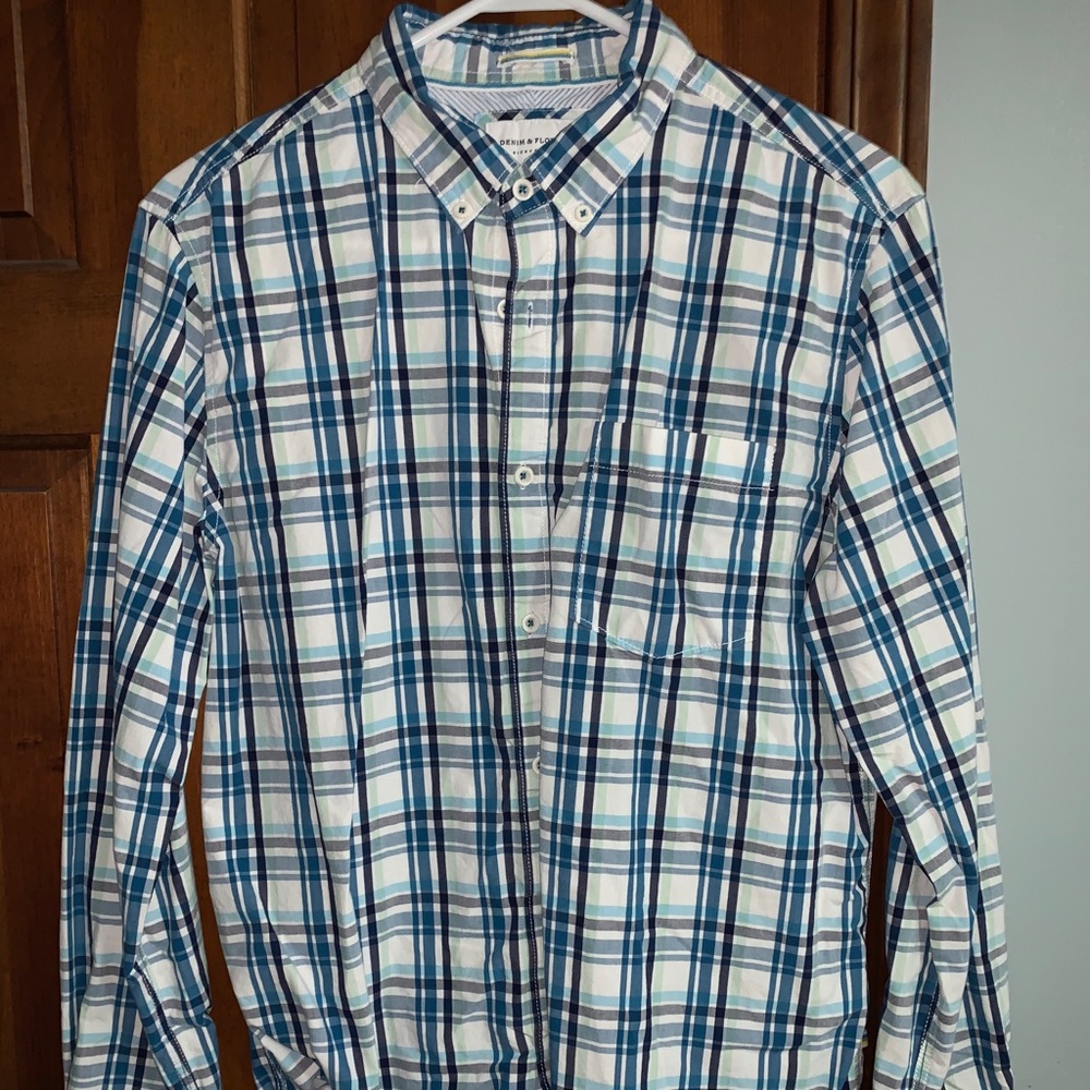 Denim & Flower (Ricky Singh) Button Shirt (Large)